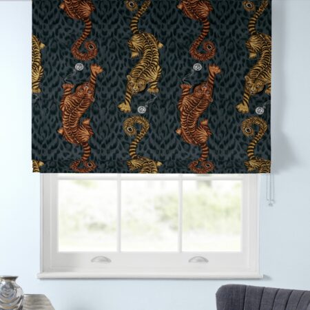 Emma J Shipley Tigris Flame Roman Blind
