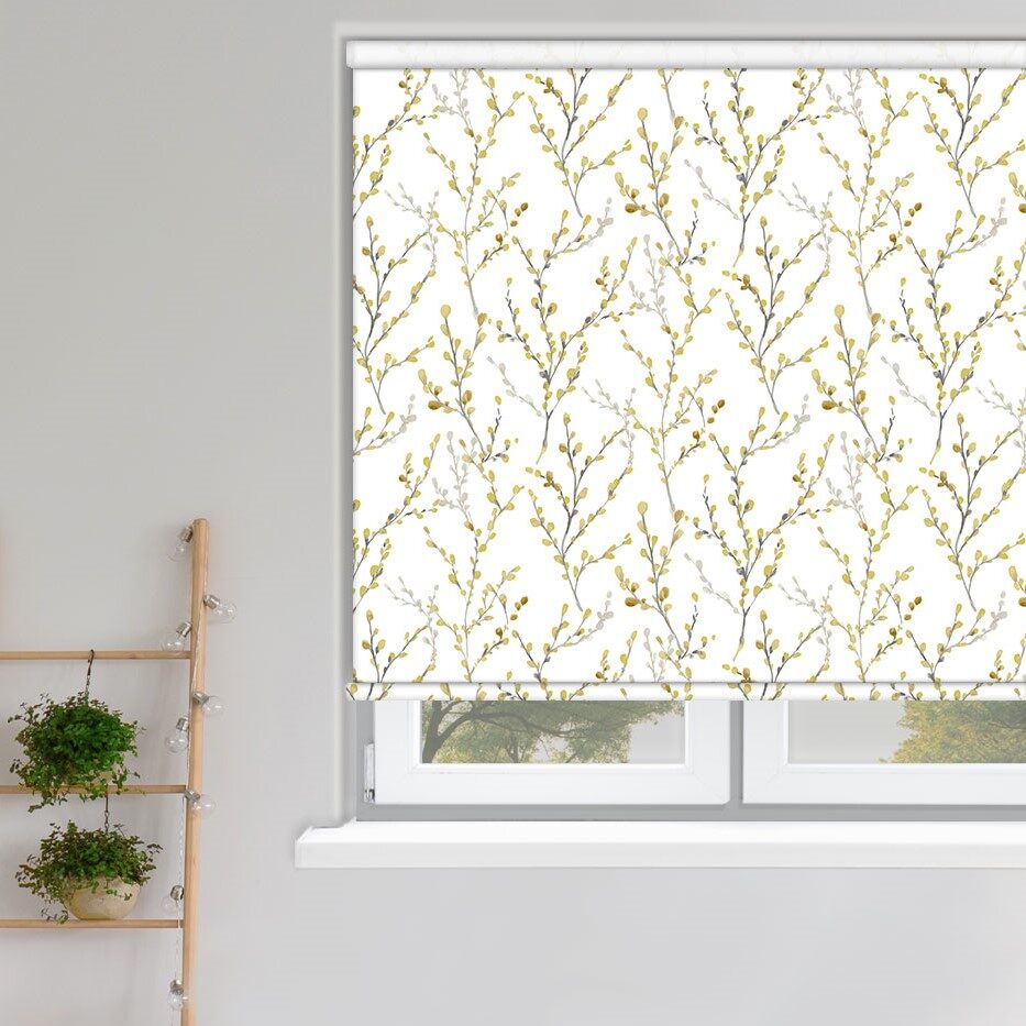 Botanic Brazen Yellow Roller Blind