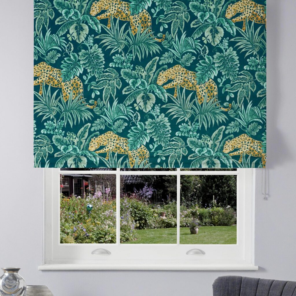 Leopard Ocean roman blind