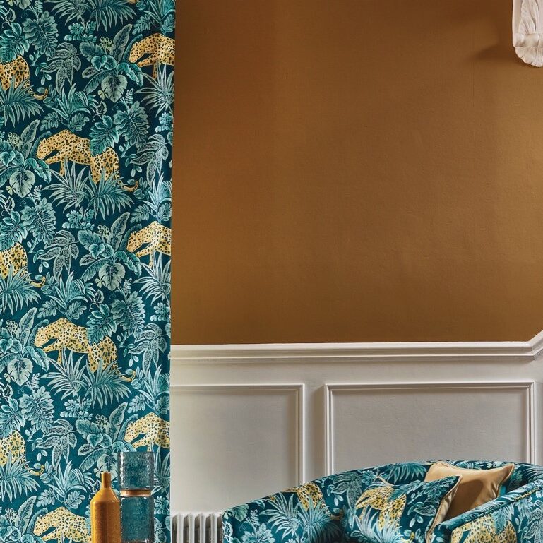 leopard ocean curtains