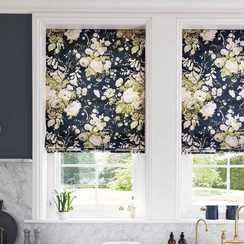 Stapleton Park Navy Roman Blind