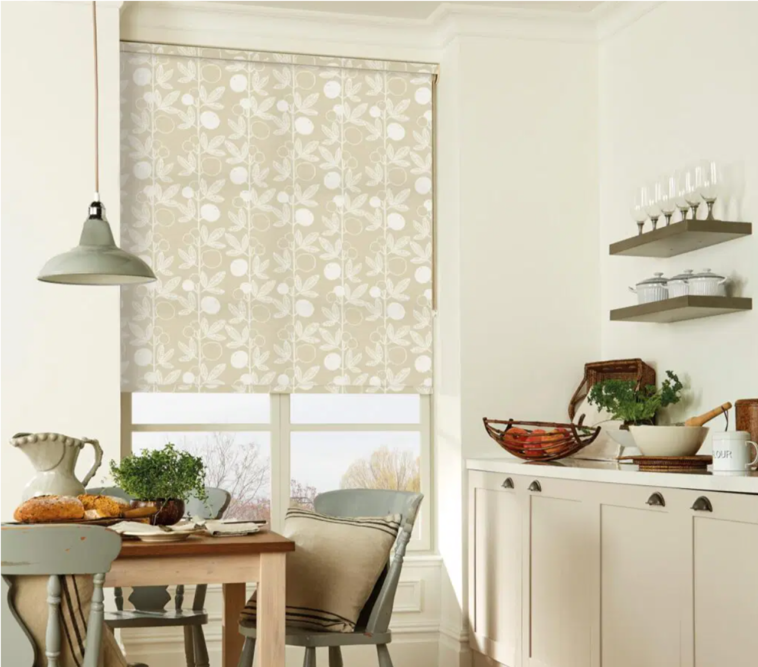 Orange Grove Husk Roller Blind