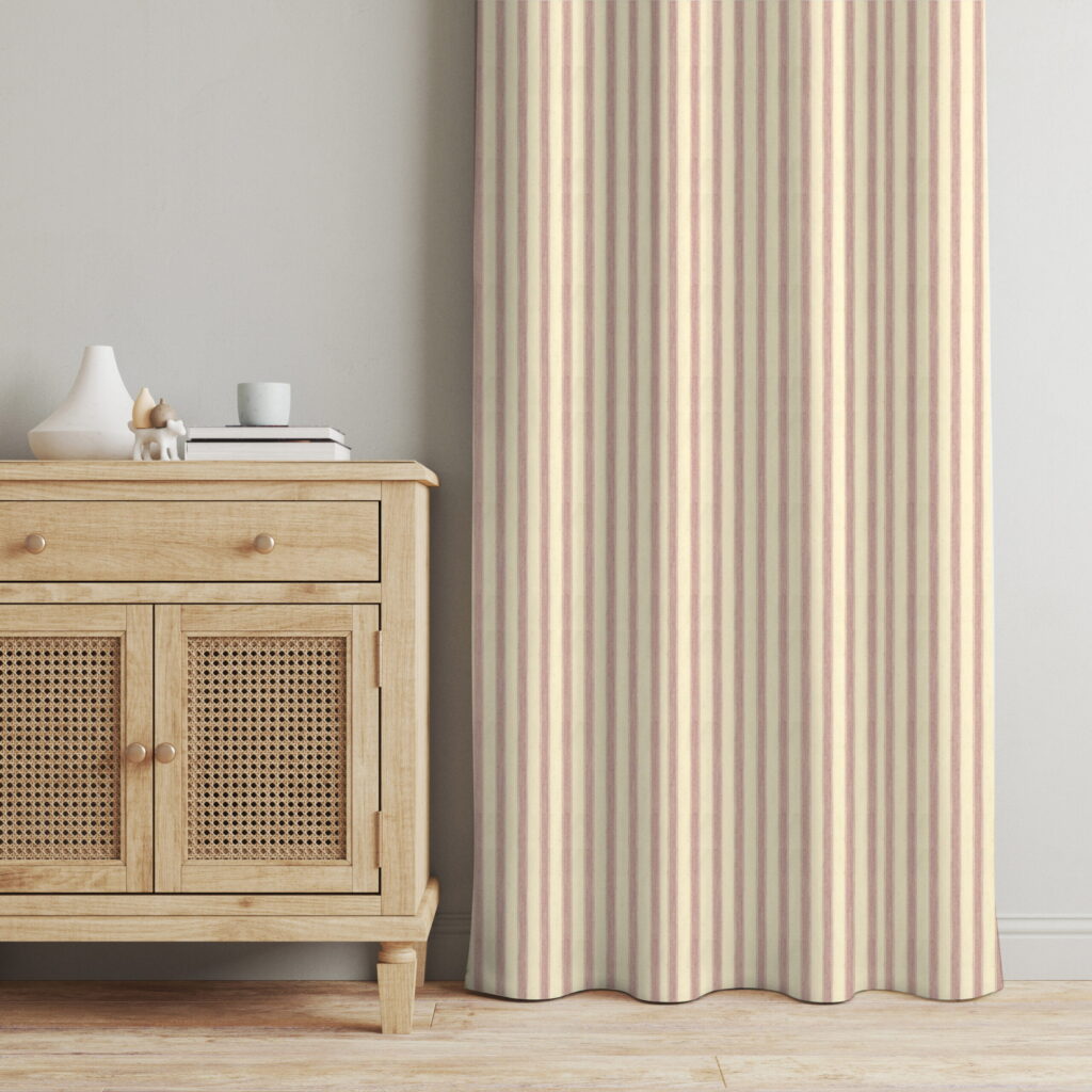 Ticking on sale stripe curtains