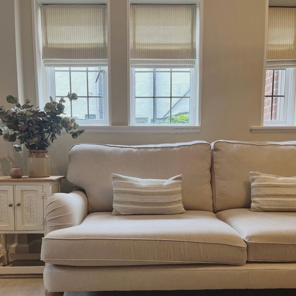 Pencil Stripe pebble blinds