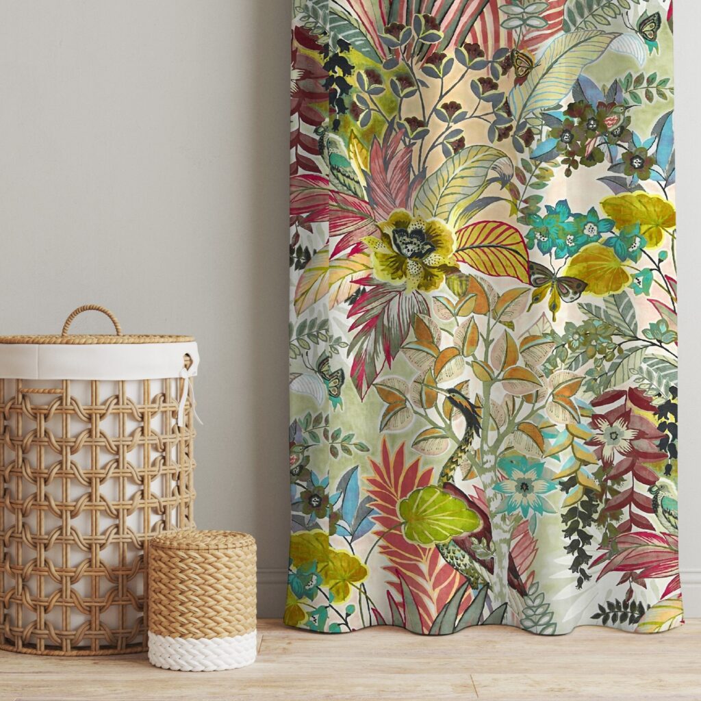 Hidden Paradise Pastel Curtains Hidden Paradise Pastel Curtains