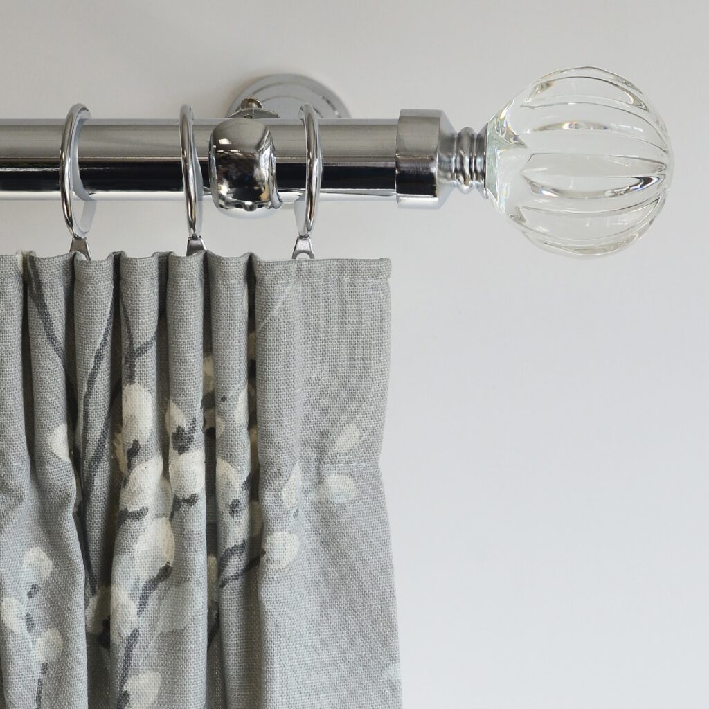 Laura Ashley Vivian Chrome Curtain Pole