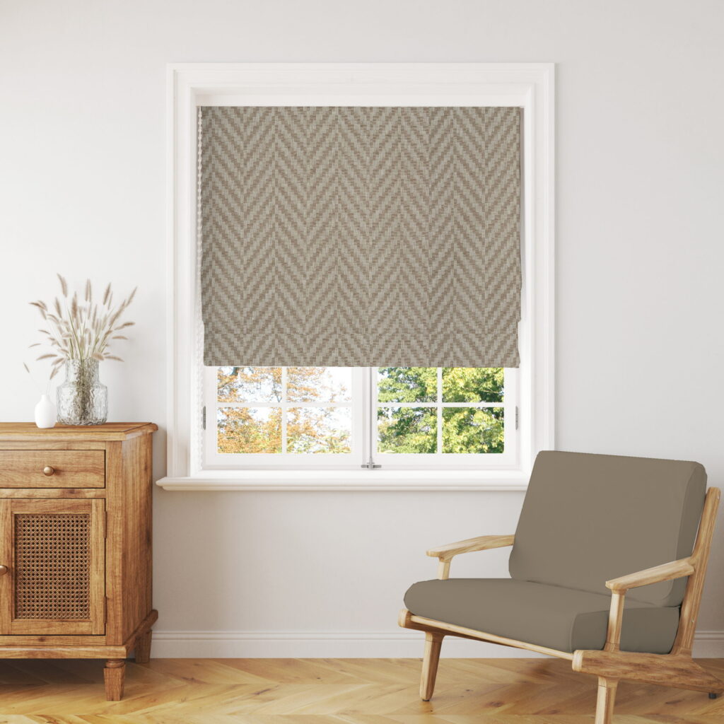 Rattan Bark Roman Blind