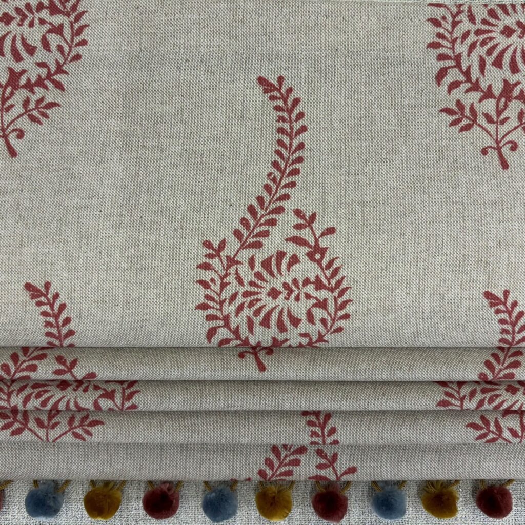 Humber Red roman Blind