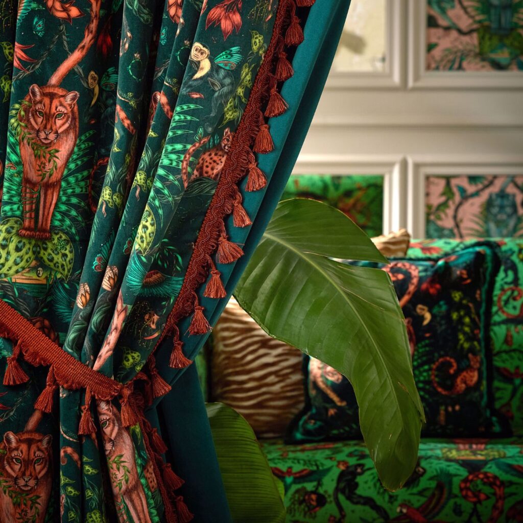 Bosque Dreams Velvet Forest curtain