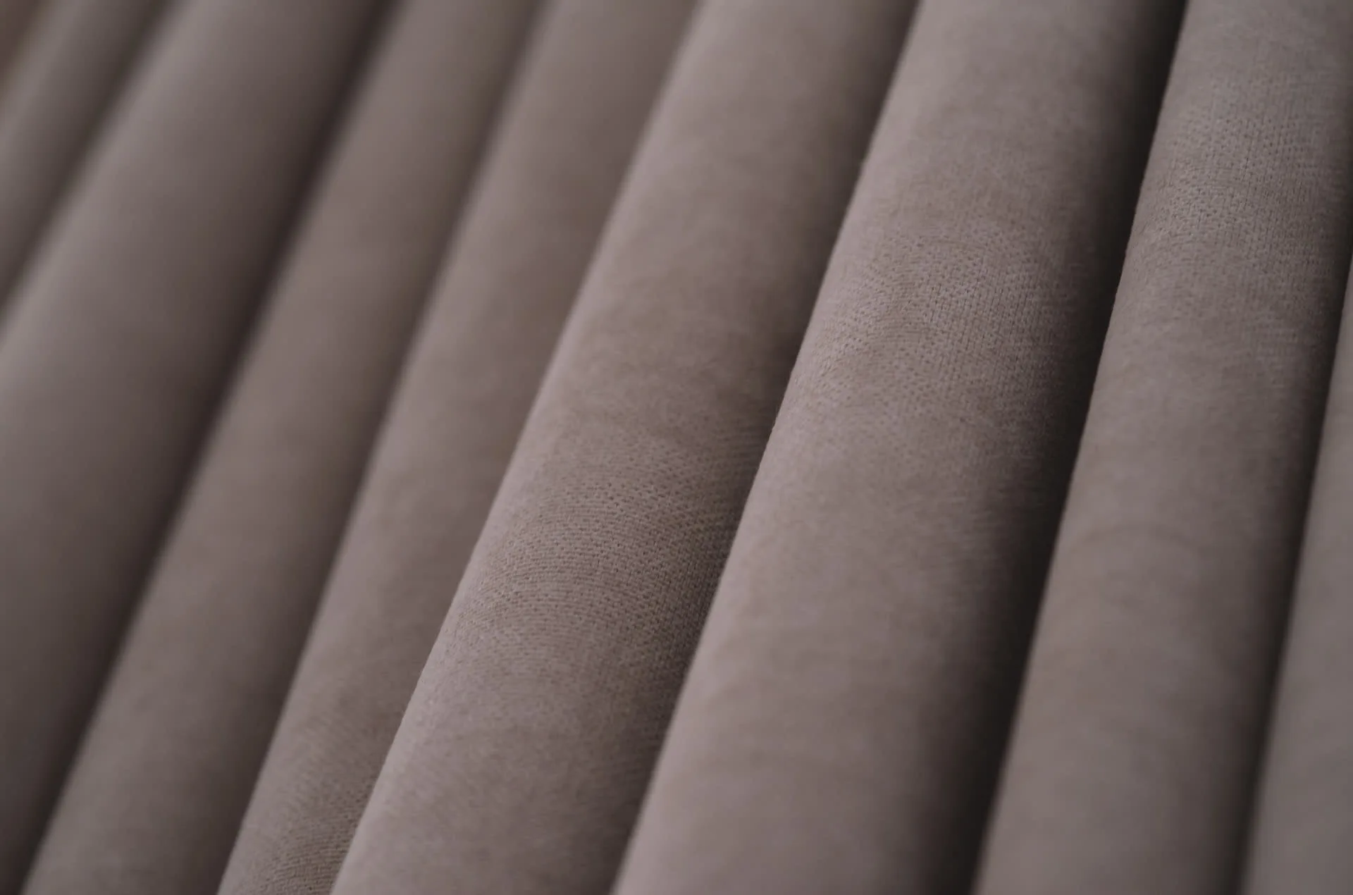 A close up of some made-to-measure curtains