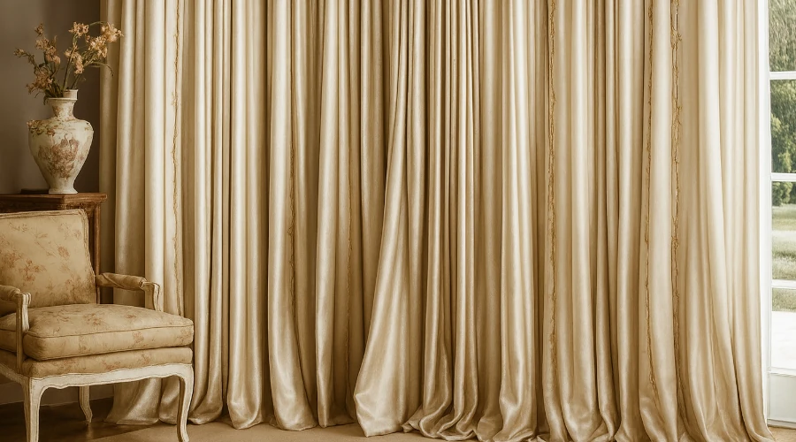 silk made-to-measure curtains