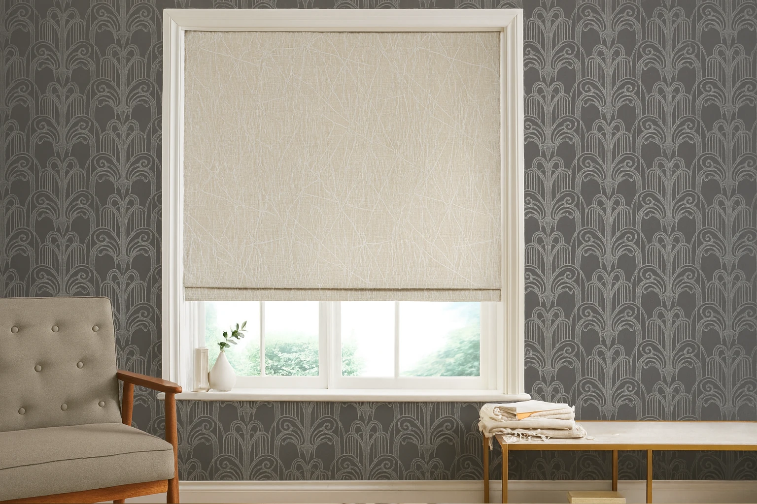 luxurious roman blind