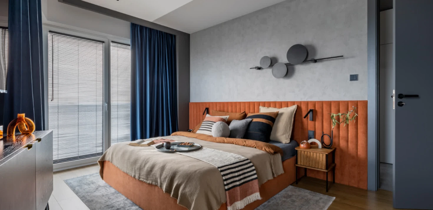 made to measure curtains in a bedroom