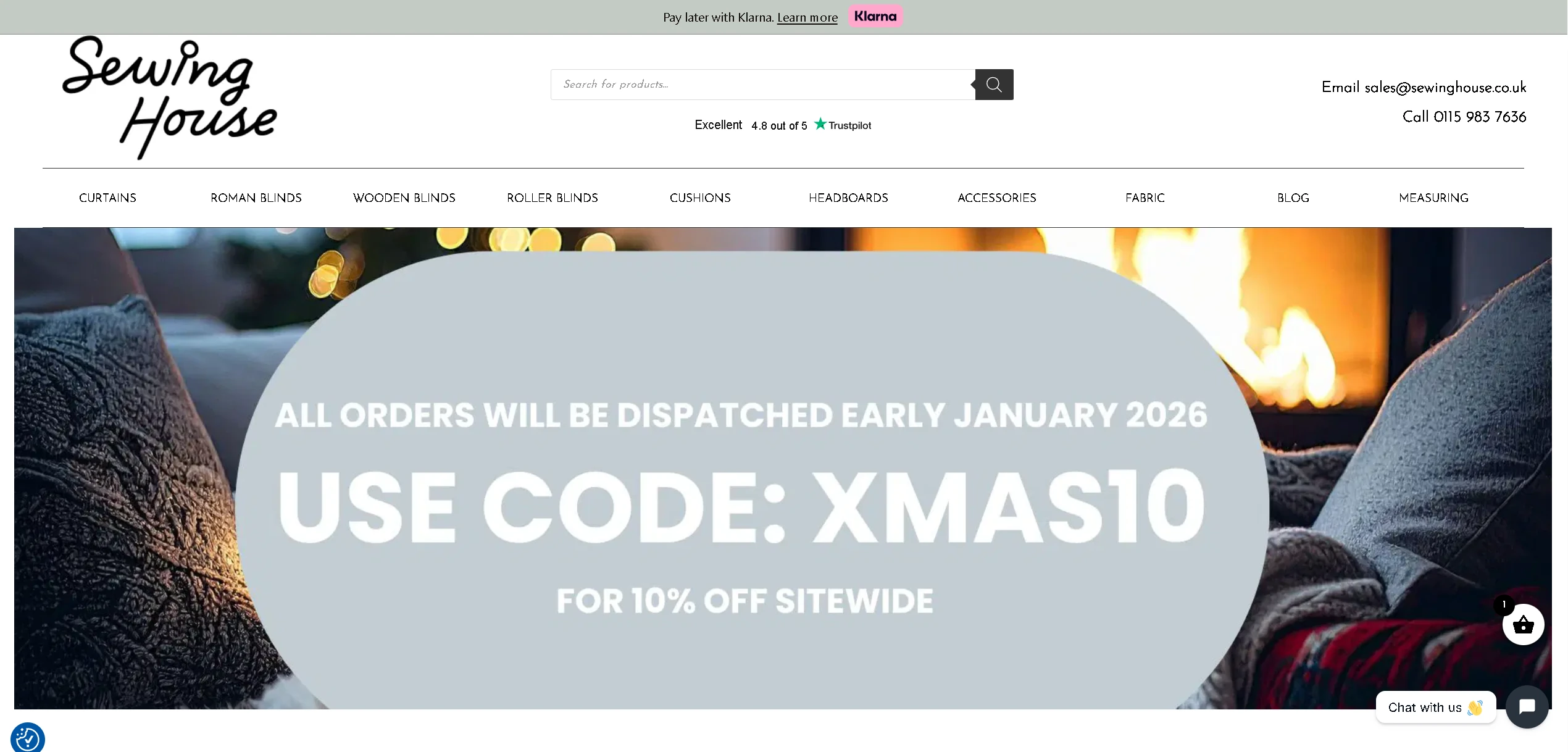 Sewing House Website Screenshot