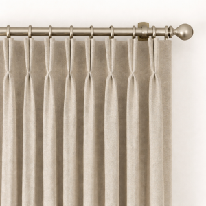 Pinch Pleat Beige